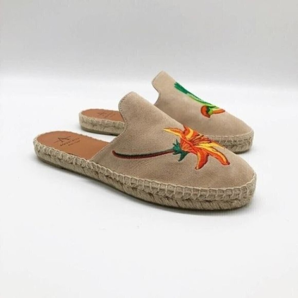 AQUATALIA | Cream Blair Embroidered Espadrille Flats | Women’s | 6 | NWT